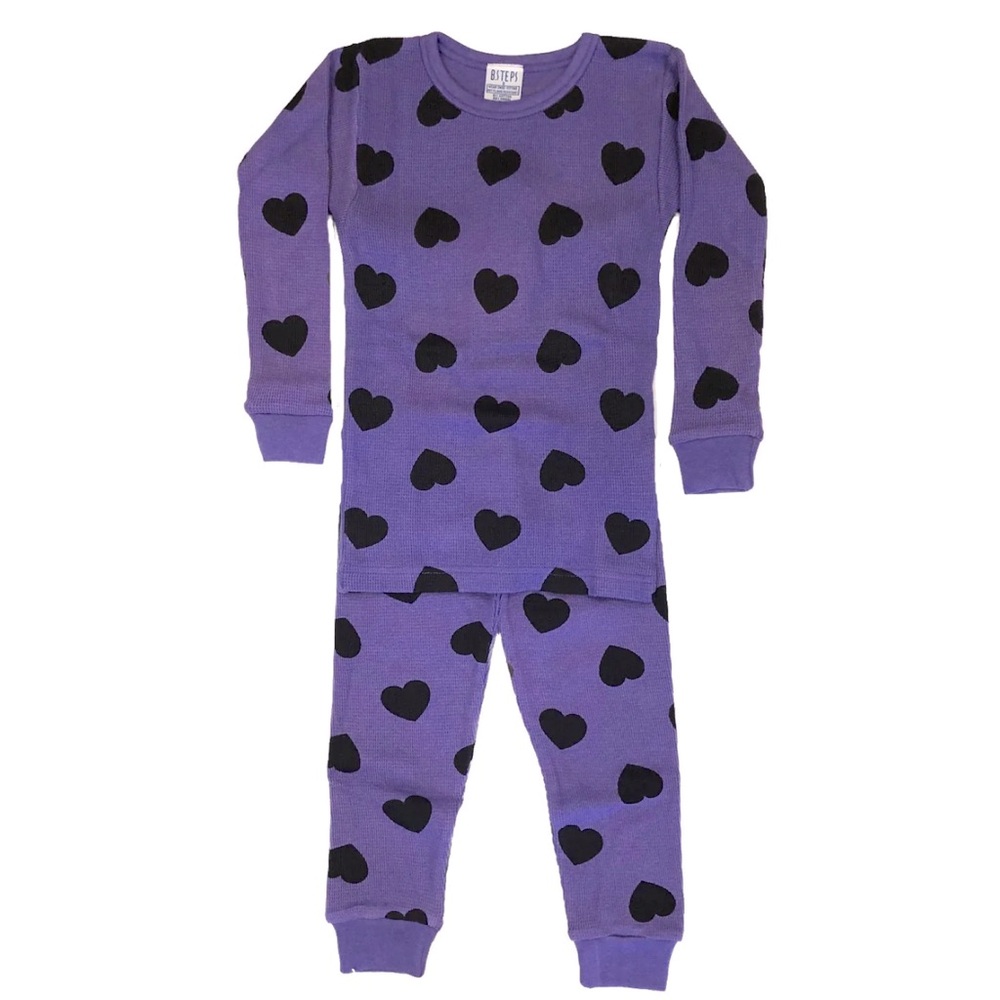 NWT B STEPS Babysteps Purple Heart Pajamas - Size 6 years